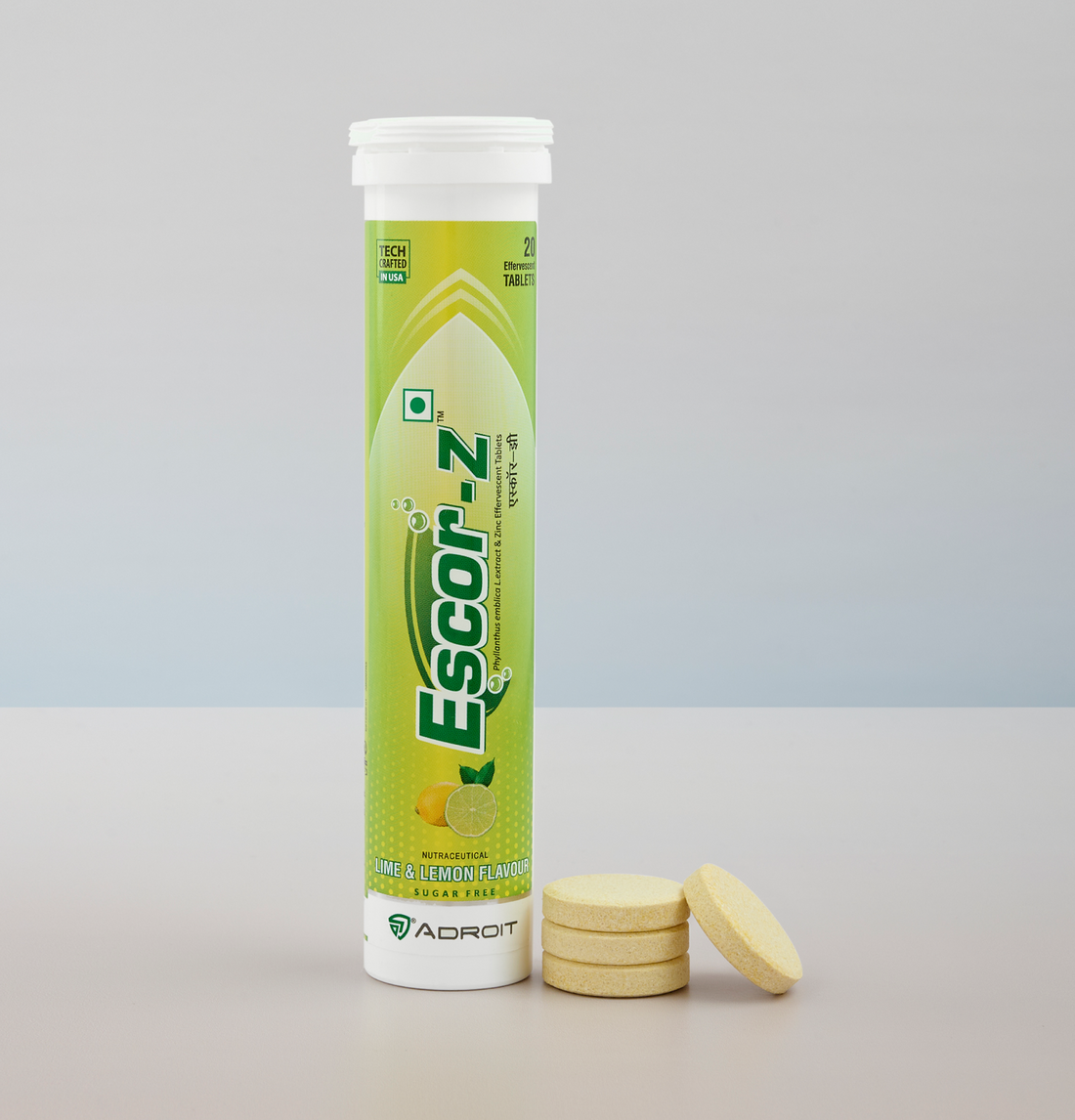 Escor-Z Lime Lemon tablets & pack